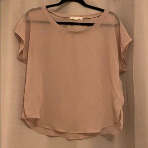 Taupe Sheer Blouse